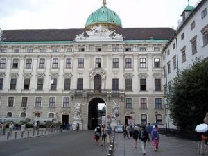 imperial palace Hofburg in Vienna, Austria